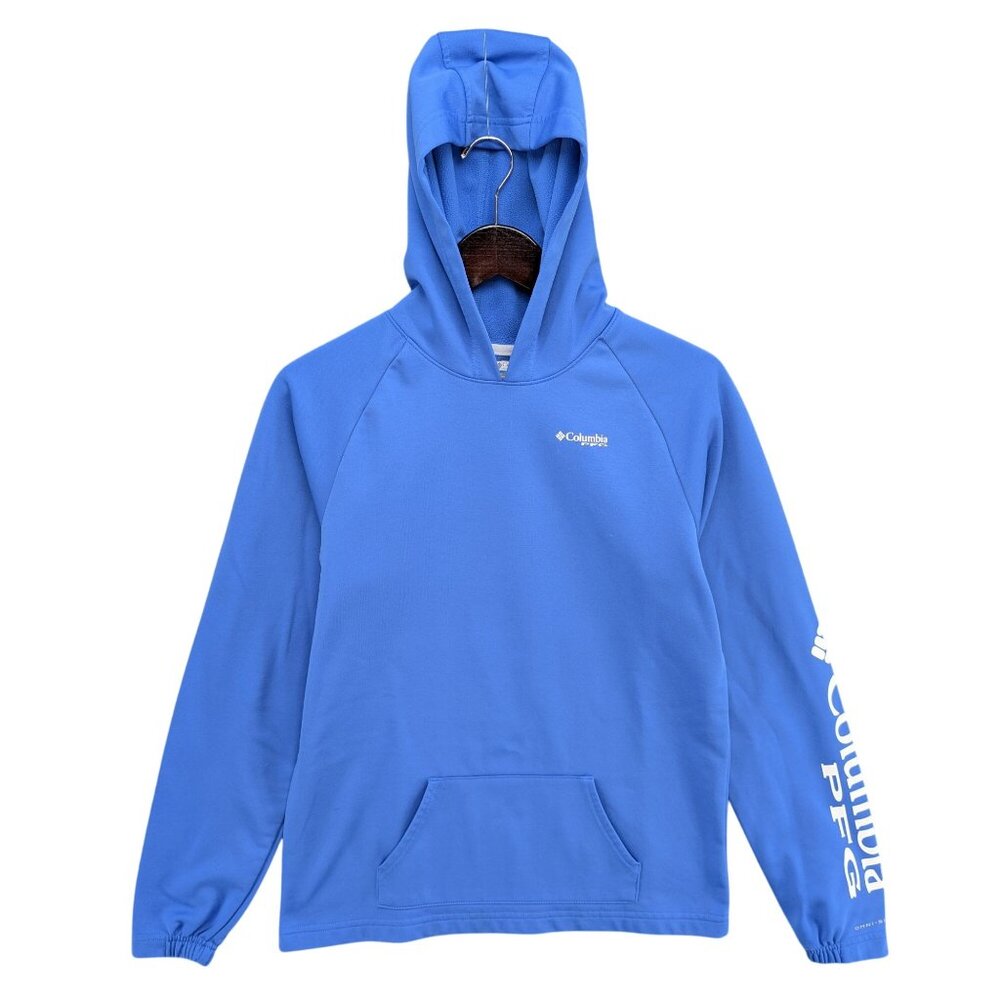 Columbia PFG Hoodie Boys Blue Omni Shade Long Sleeve Pullover Size XL 18/20
